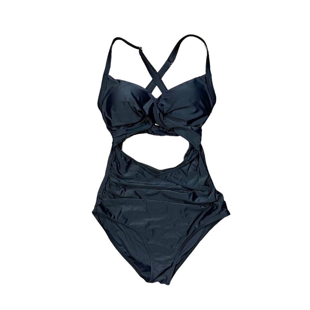 Eomenie One Piece Swimsuits Size Small Tummy Control Cutout High Waisted